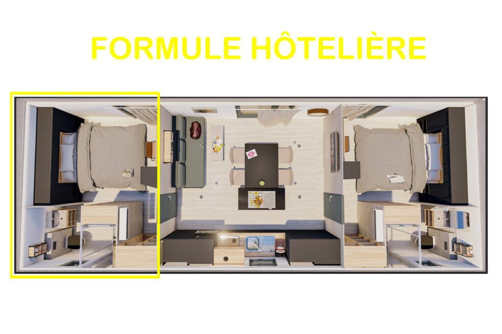 – HOTEL FORMULA – with air-conditioning + TV