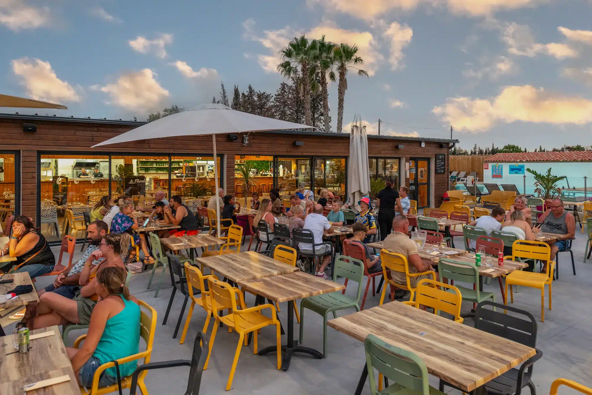 Terrasse restaurant Cottages Perpignan